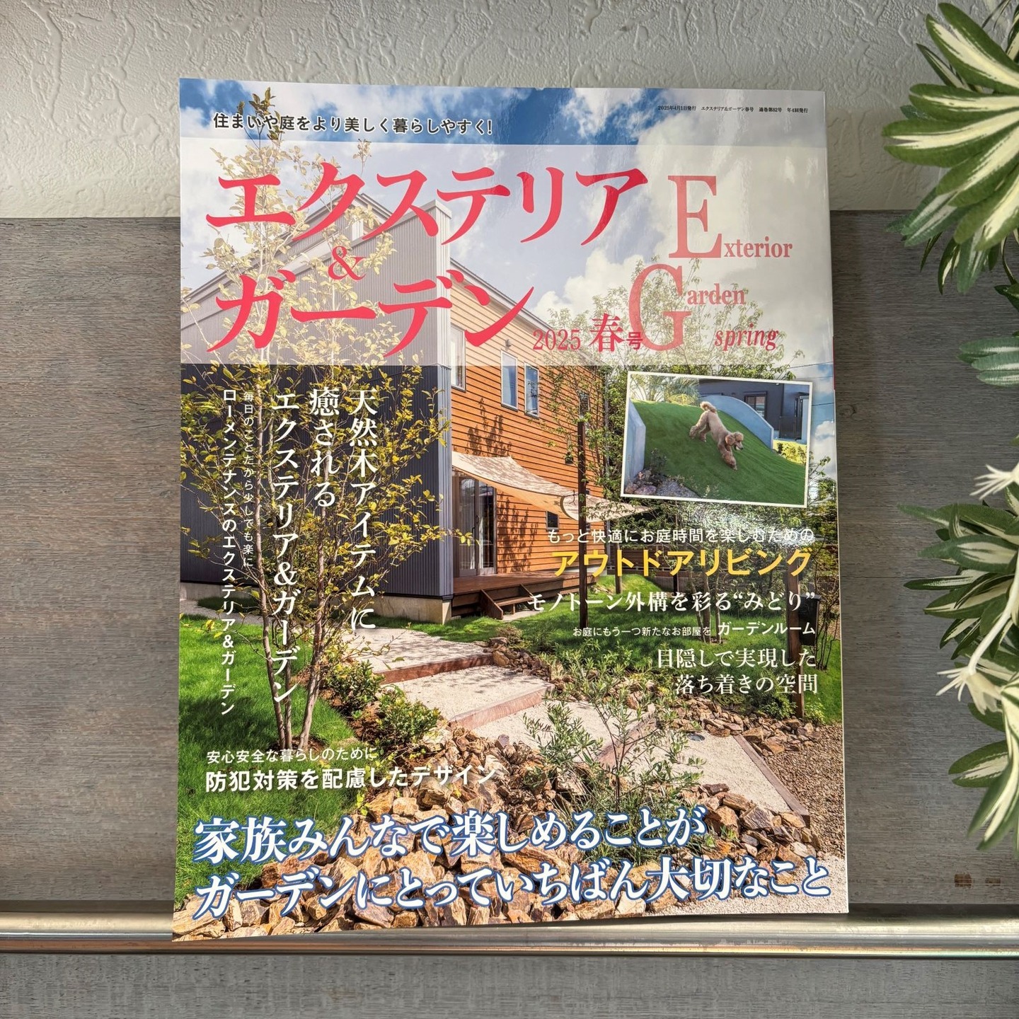 🌸春の訪れとともに、お庭時間をもっと楽しく🌸
エクステリア＆ガーデン 2025春号
＼絶賛発売中！／

春のお花やグリーンの取り入れ方から、人気のウッドデッキ、テラス、ガーデンライトの実例まで、「こんなお庭にしたい！」がきっと見つかります🌿

さいたま店で施工させていただいた素敵なお宅も掲載されています🪇
リアルな施工例を参考に、理想のお庭をイメージしてみてください🎵

おうち時間がもっと楽しくなる一冊、ぜひご覧ください！！

#外構
#外構デザイン
#埼玉外構
#新築外構
#エクステリアデザイン
#庭デザイン
#庭リフォーム
#素敵なお庭をつくろう
#エクステリア&ガーデン
#スペースガーデニング